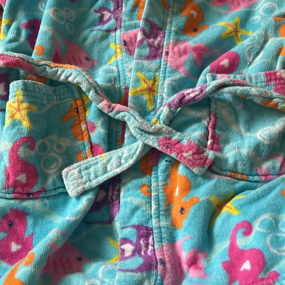 Colorful Sea Creature Kids Robe - Large - Picture 2 of 4